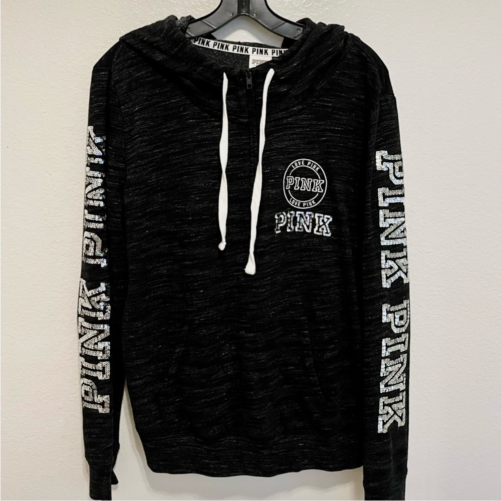 VS PINK Sequin Quarter Zip